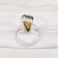 thumbnail image 6 of Natural Citrine Ring, Rough Citrine Gemstone Ring, November Birthstone, Doted Band, 925 Sterling Silver, Womens Ring, Christmas, Thanksgiving, Handmade, Statement Jewelry, Rough Gemstone Jewelry, 6 of 6