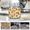 thumbnail image 6 of Yayeee Ashtray with Lid for Cigarette Smokeless Stainless Steel Home Ash Holder, Beige Leaves, 6 of 7
