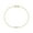 Yellow Gold, variant on Two Stone Bracelet for Women | 0.12 Carat Baguette Shape Lab Grown Diamond Cable Link Chain Bracelets | 18K Yellow Gold Vermeil Stacking Dainty Bracelets for Brides- 6.5 Inch
