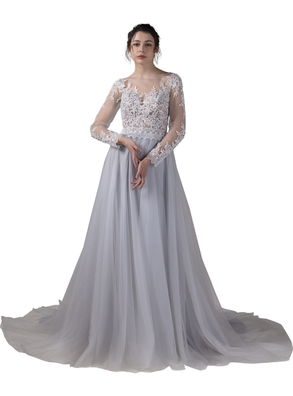 gown with a train