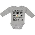 thumbnail image 3 of Inktastic Only the Best Sisters Get Promoted to Big Sister Boys or Girls Long Sleeve Baby Bodysuit, 3 of 5