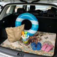 thumbnail image 2 of Yspwyqan SUV Trunk Mat, Bohemian Horse Floral All Weather Anti-Slip Cargo Mat Rear Trunk Liner, Easy to Clean Auto Interior Accessory, Fits Most, Wagons for Road Trips & Daily Use, 2 of 6
