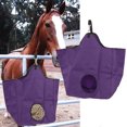 thumbnail image 4 of Bolsa De Heno De Alimentación Lenta, Bolsa De Heno De Caballo Resistente Al Desgaste Portátil De Tela Oxford Con Anillos De Metal Para Establo Anggrek Otros, 4 of 8
