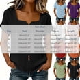 thumbnail image 3 of Neewe Women Summer Button Down Square Neck Shirt Short Sleeve Cotton Blouses Button Up Tops Daily Outfits, 3 of 8