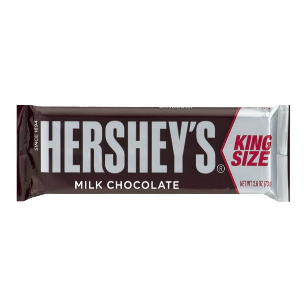 6 Pack) Hershey's Milk Chocolate King Size Bar, 2.6-Ounce Bars, 2.6 Oz -  Walmart.com