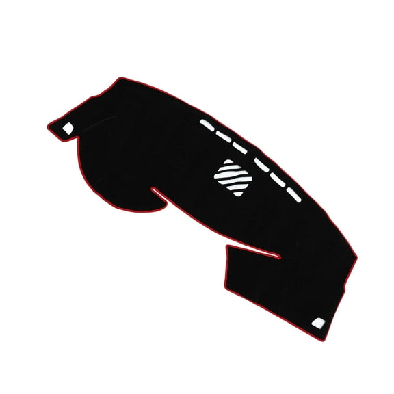 Unique Bargains Dash Cover Interior Non-Slip Dashboard Carpet Mat Pad for Lexus RX350 2010-2015 Polyester Black Red