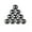 Black Bead, variant on 10PCS Replacement Beads Lip Eyebrow Belly Button Nails Round Ball Point Cones -Steel Cone-1.2*3