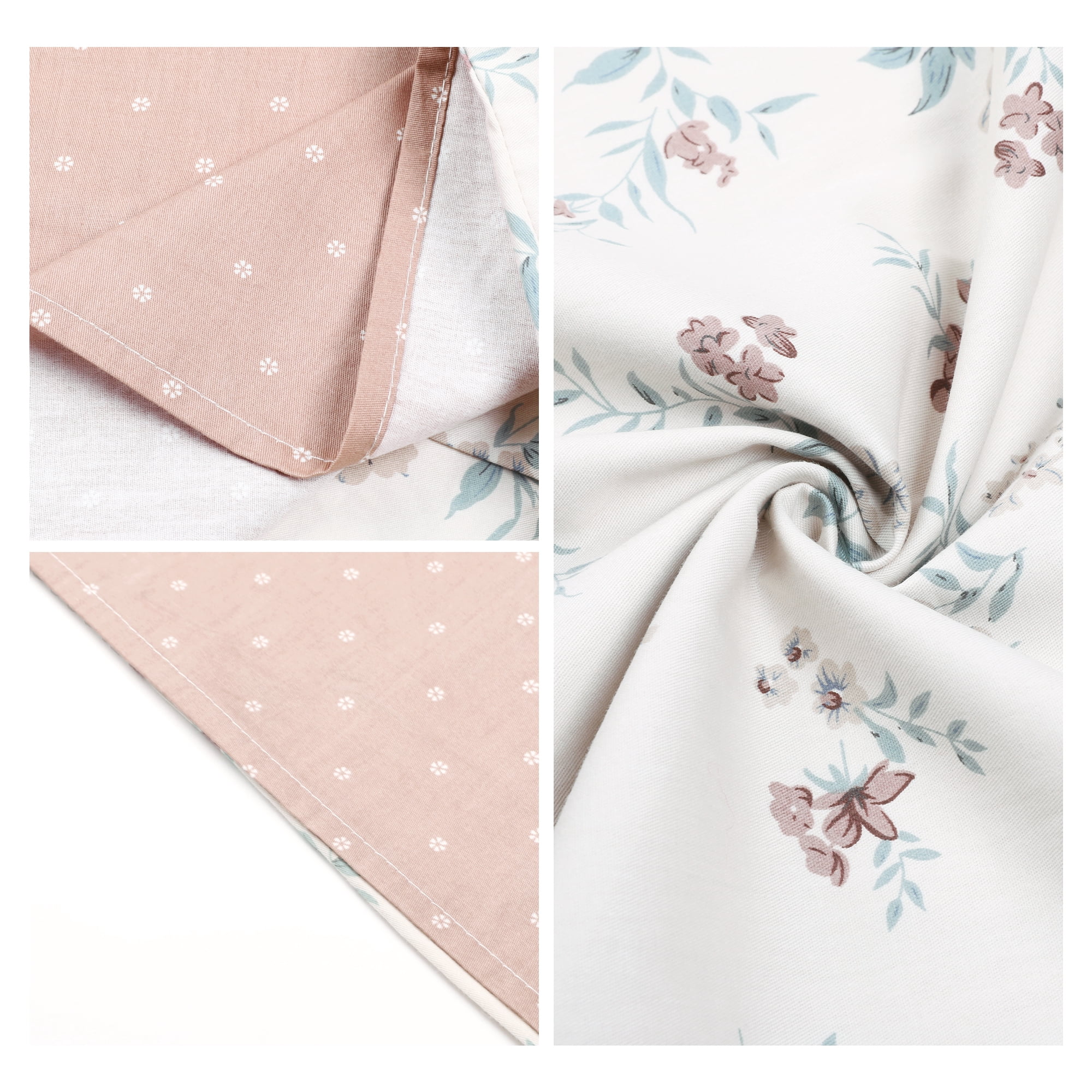 Unique Bargains Pillowcase Soft Floral Pillow Cases with Envelope Closure Queen Khaki