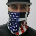 thumbnail image 2 of Hot Leathers HWN2015 Flag Cross Neck Gaiter Mask One Size, 2 of 2