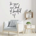 thumbnail image 4 of BZUEPRS Motivational Wall Decals Be Your Unique Self Inspirational Quotes Wall Decals Wall Decor Home Decor Living Room, Bedroom, Office, Bathroom, Home Decor (Black), 4 of 7