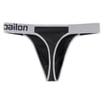 thumbnail image 3 of TANBOM Mens Sexy Bulge Enhancing Underwear Lightweight Breathable Thong Black L, 3 of 8