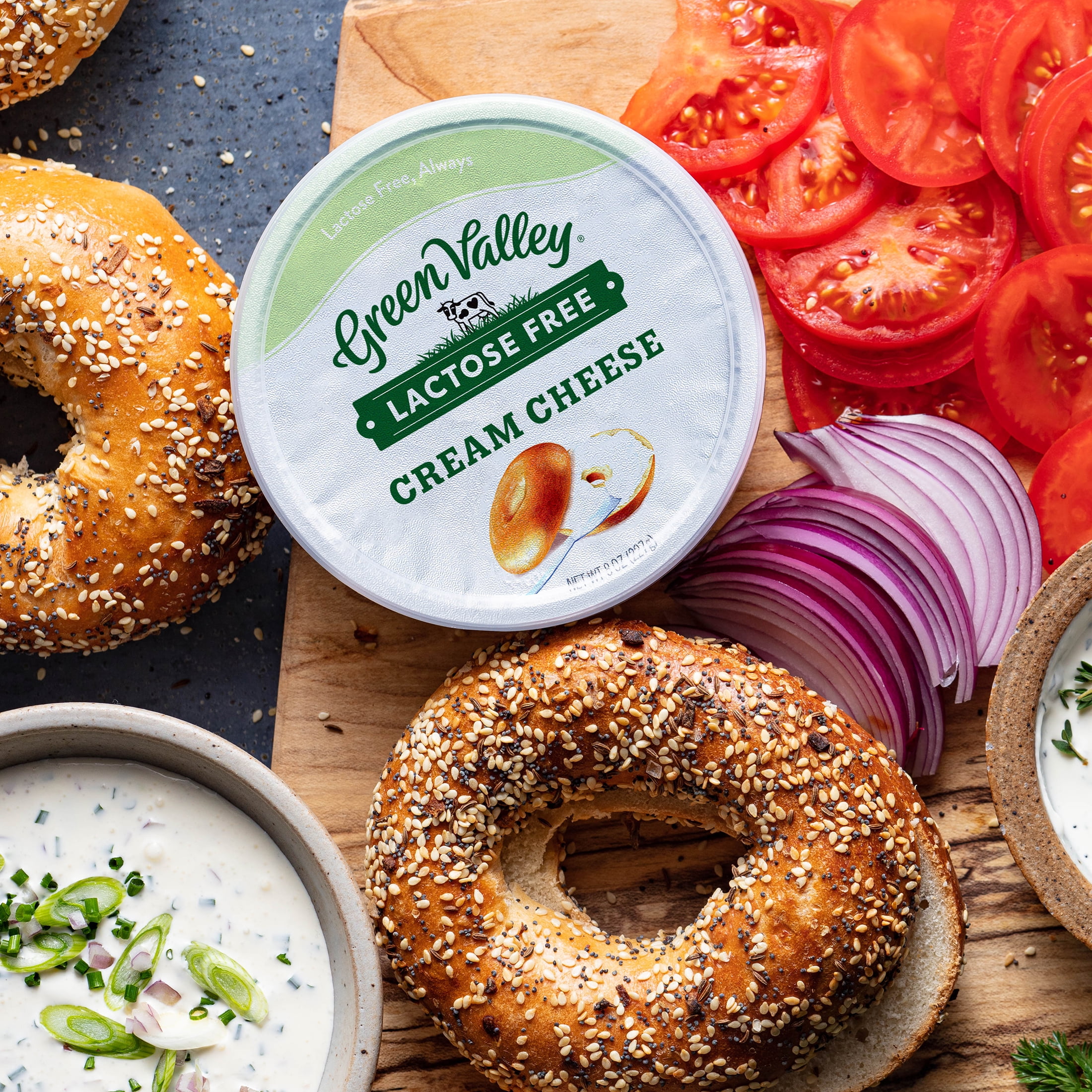 Green Valley Lactose Free Cream Cheese, Spreadable 8 oz Tub