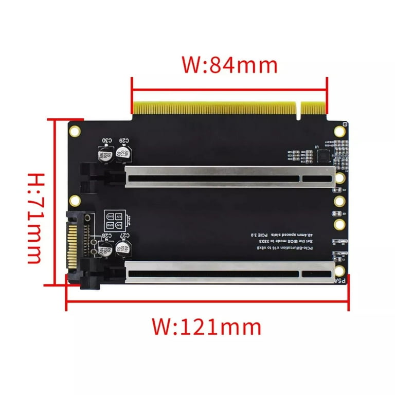 Dual PCIe X8 Expansion Card for High-End Graphics and Storage