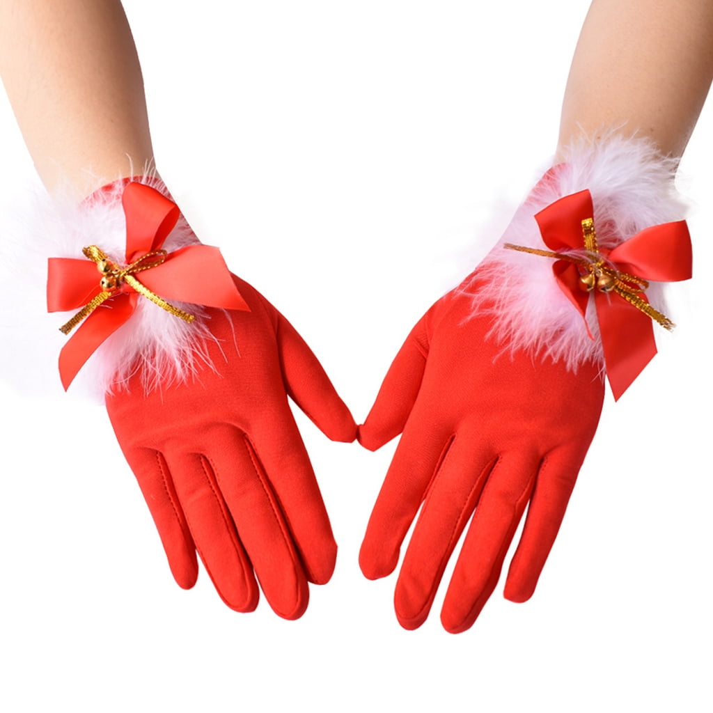 HNASUIT Little Girls Princess Dress Up Gloves Halloween Costume Gloves Long Spandex Elbow Length Gloves for Kids 
