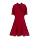 thumbnail image 4 of Vestido Midi de Mujer Qipao Suave Vestido Elegante de Verano Manga Corta Vestido con, 4 of 9