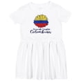 thumbnail image 3 of Inktastic I'm So Cute, I Must Be Colombian Sunflower Girls Toddler Dress, 3 of 5