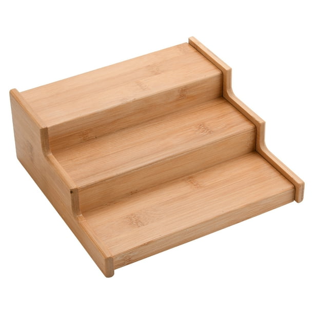Almacenamiento de Especias de bambú Expandible de 3 Niveles Organizador de Cajón de Estante de Especias para Armario de Cocina Despensa ANGGREK Otros