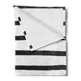 thumbnail image 2 of Modern Soft Flannel Fleece Throw Blanket, Abstract Minimalist Horizontal Paintbrush Stripes Bands Simplistic Design, Cozy Plush for Indoor and Outdoor Use, 50" x 70", Charcoal Grey, by Ambesonne, 2 of 5