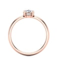 thumbnail image 5 of SuperJeweler 1/2 Carat Rose Cut Diamond Ring in 14 Karat Rose Gold for Women, 5 of 6