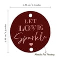 thumbnail image 6 of Inkdotpot Rose Gold Foil Paper Hang Tags Let Love Sparkle Wedding Favor Tags 50 Pieces, 6 of 7