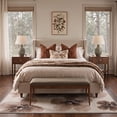 thumbnail image 2 of GENIMO 5'x7' Area Rug for Living Room, Machine Washable Non Slip Low Pile Rug for Bedroom Dining Room, Vintage Floral, OCHRE BLOOM, 2 of 5