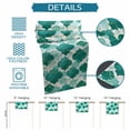 thumbnail image 6 of Green Geometric Moroccan Table Runner 72 Inches, Abstract Art Teal Ombre Modern Bed Runner Dresser Scarves Tabletop for Indoor Outdoor Parties/Ceremony/Banquet, 14" x 72", 6 of 8