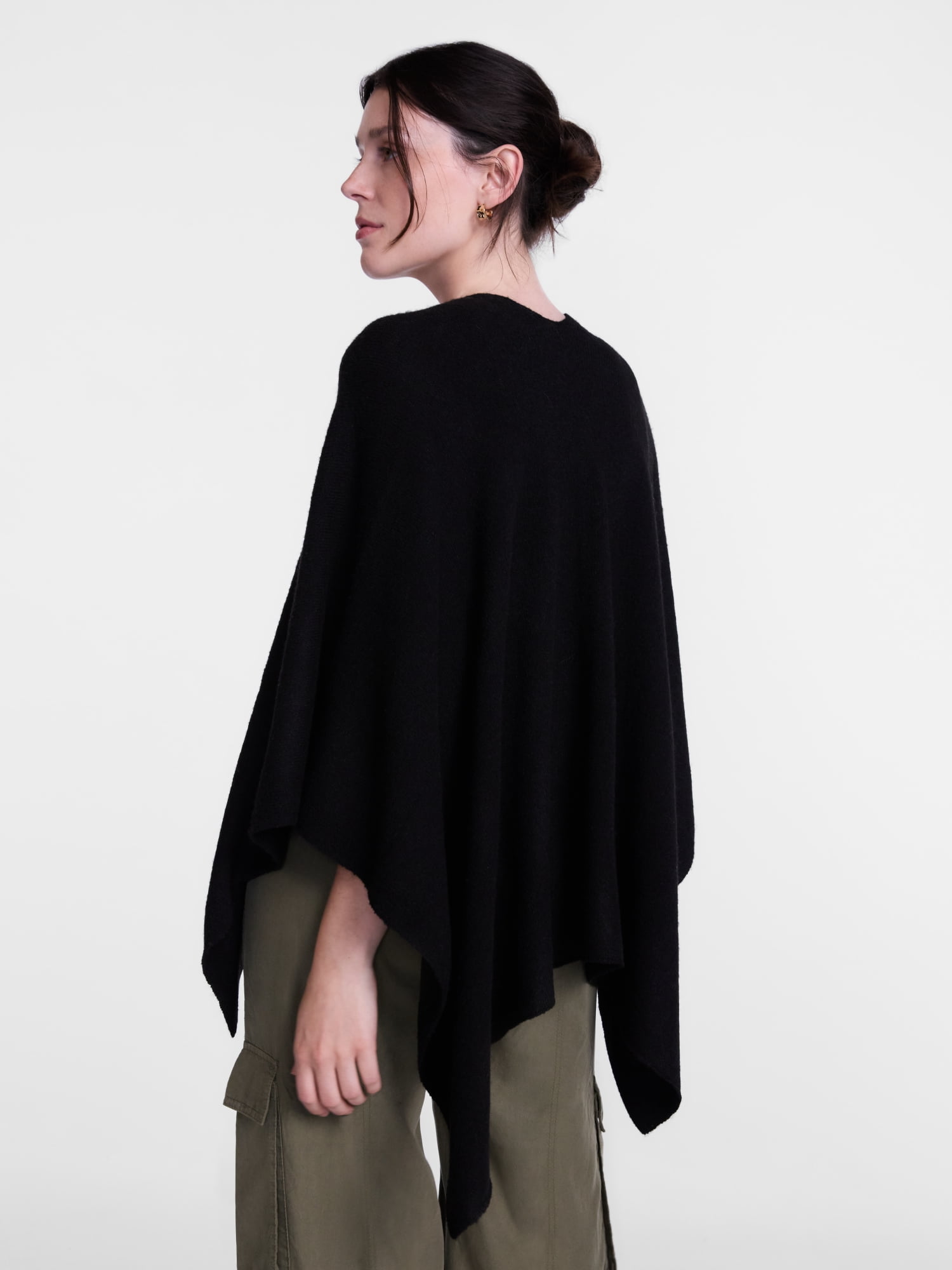 Scenario Women's Button Front Ruana, Mid-weight, Sizes S-XL