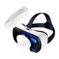thumbnail image 1 of Auriculares Gafas de realidad Cómodas Protección contra la luz azul Pantalla completa Visual Ajustable Suave Universal para juegos móviles con controlador Sunnimix Auriculares de realidad virtual, 1 of 6
