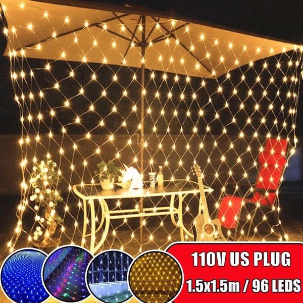 360LED Net Lights Outdoor, 5ft x 5ft Connectable String Mesh Lights 8