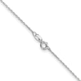 thumbnail image 3 of Solid 14K White Gold 1mm Diamond-cut Cable with Spring Ring Lock Chain - 16", 3 of 8