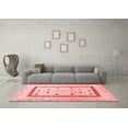 thumbnail image 3 of Ahgly Company Indoor Rectangle Solid Red Modern Area Rugs, 3' x 5', 3 of 4
