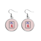 thumbnail image 1 of Mahjong millones 3 azulejos patrón Pendientes pendientes de plata colgantes joyas señora Unbranded M, 1 of 3