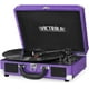 thumbnail image 1 of Victrola Vintage Tocadiscos portátil Bluetooth de 3 velocidades con altavoces incorporados | Sonido de audio de tocadiscos mejorado | Purpurina púrpura, número de modelo: VSC-550BT-GPR, 1 of 5