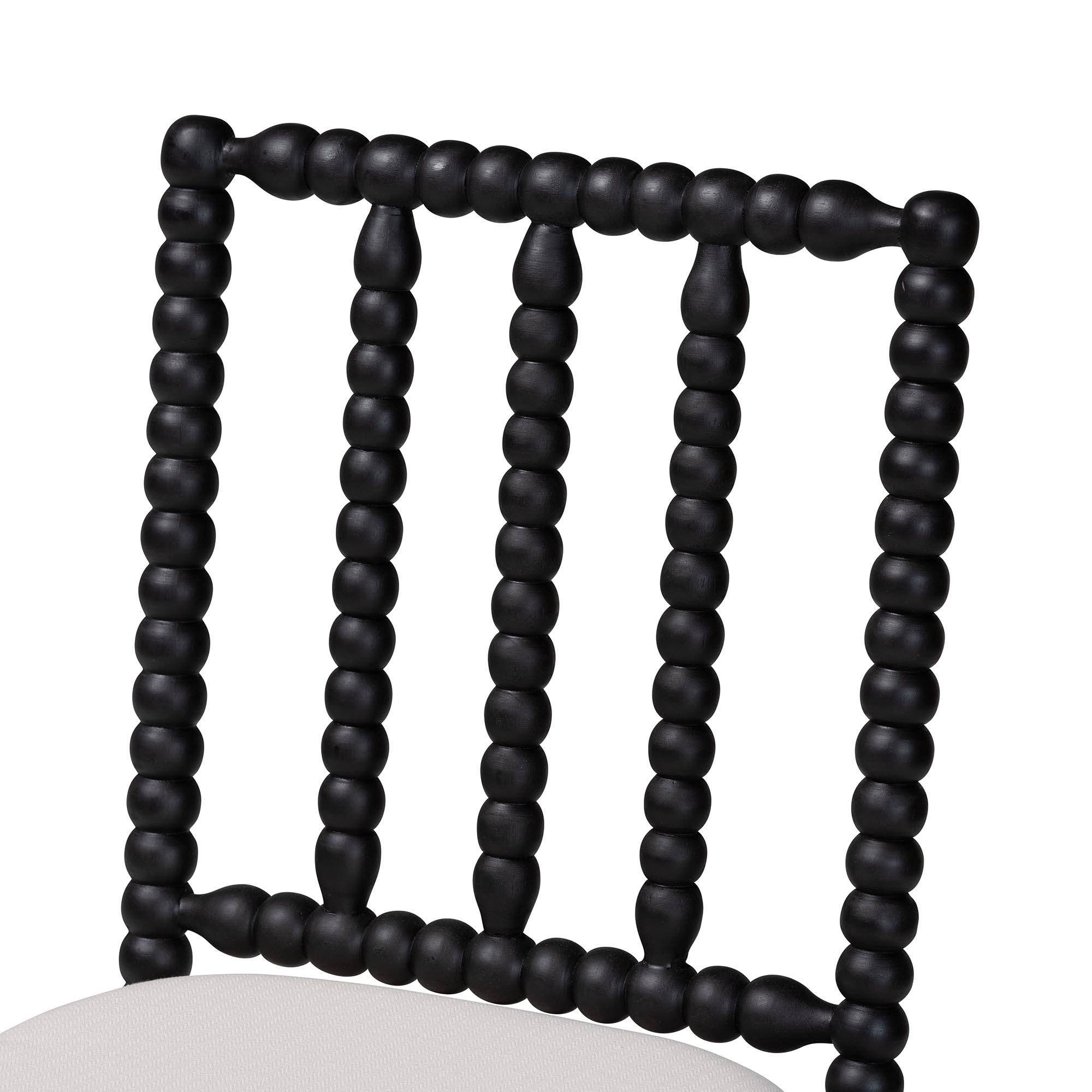 bali & pari Deya Traditional Dining Chair, Dining Height, Black