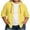 Yellow1, variant on Plebaso Women's Plus Size Hoodie Shirts Long Sleeve Lightweight Jacket Button down Casual Plain Shirts