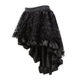 thumbnail image 2 of Women Gothic Skirt Fluffy Pleated Layered Tutu Skirts Black S, 2 of 4