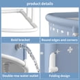 thumbnail image 5 of Trendix Bathtub Portable Fan-shaped Foldable Bathtub for Kids, Adult Large Collapsible Bath Tub, Freestanding Surround Shower Tub, Grey, 5 of 9