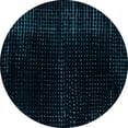 thumbnail image 1 of Ahgly Company Indoor Round Abstract Light Blue Modern Area Rugs, 4' Round, 1 of 4
