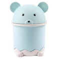 thumbnail image 4 of FRCOLOR  Desk Trash Can Mini Cartoon Trashcan Small Bathroom Garbage with Lid Decorative White, 4 of 8