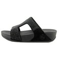 thumbnail image 5 of Fitflop Womens Rokkit Slide Open Toe Sandal Shoes, Black Diamond, US 8, 5 of 5