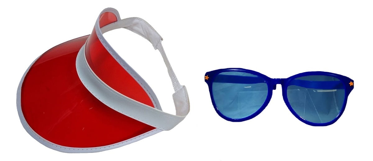 Super Funny JUMBO RED CLOWN GLASSES Costume Accessory