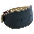 thumbnail image 4 of Harbinger Padded Leather Contoured Weightlifting Belt 6", Unisex Extra Large, 4 of 8