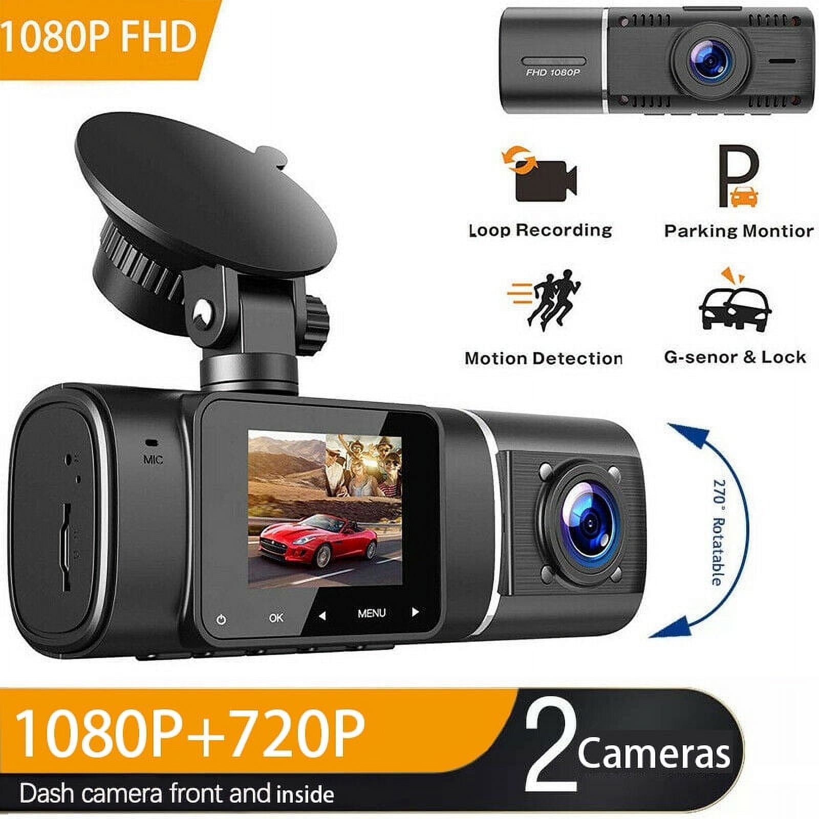 APEMAN Small Dual Dash Cam C420D, Front and Rear 1080P FHD Car Camera, Night Vision, 170° Wide Angle, G-Sensor, WDR - Walmart.com APEMAN Small Dual Dash Cam C420D, Front and Rear 1080P FHD Car Camera, Night Vision, 170° Wide Angle, G-Sensor, WDR - Walmart.com