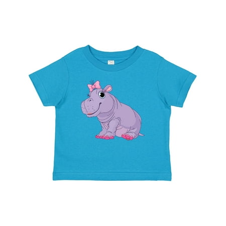 

Inktastic Cute Purple Hippo Gift Baby Girl T-Shirt