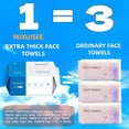 thumbnail image 3 of Toallas faciales MIXUISEE desechables 100% algodón gruesas y suaves, 3 of 9