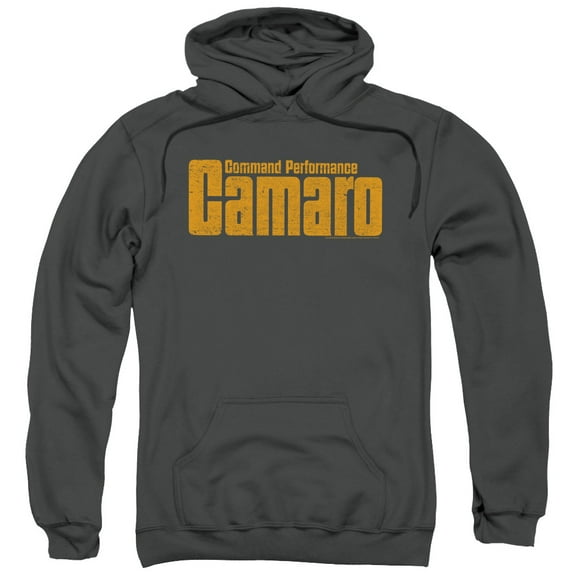 Trevco CHV144-AFTH-3 Chevrolet & Command Performance-Adult Pull-Over Hoodie, Charcoal - Large