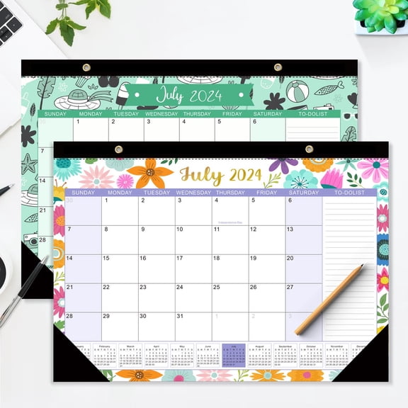 BOBOMOTI 2024-2025 Wall Calendar, 2025 Desk/Wall Calendar for Home Office Room Decoration, 18 Monthly Wall Calendar Clearance