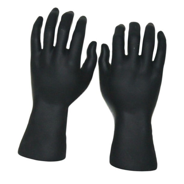Modelos de manos realistas Accesorios masculinos Tienda Realista Decorativo Fácil de limpiar Mantener Negro