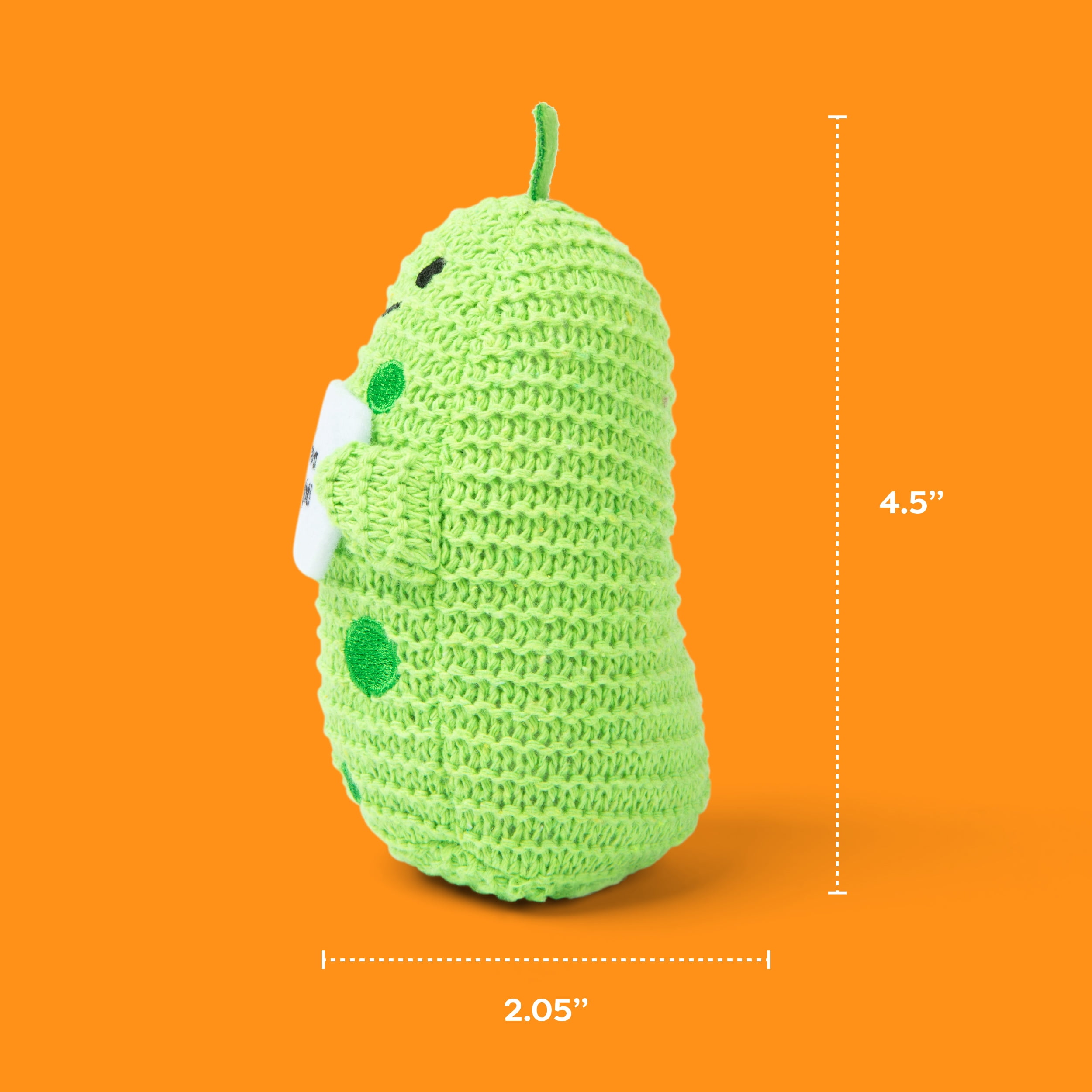 Lil Cheers Pickle by Relatable, Uplifting Plush Toy with Positive Message, Desk Decor