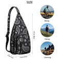 thumbnail image 2 of Classic Bohemian Sling Backpack - Timeless Paisley Print Shoulder Bag, Multi-Functional Pack for Cycling & Hiking, 2 of 4